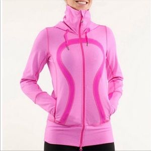 Lululemon pink zipper up jacket size 10